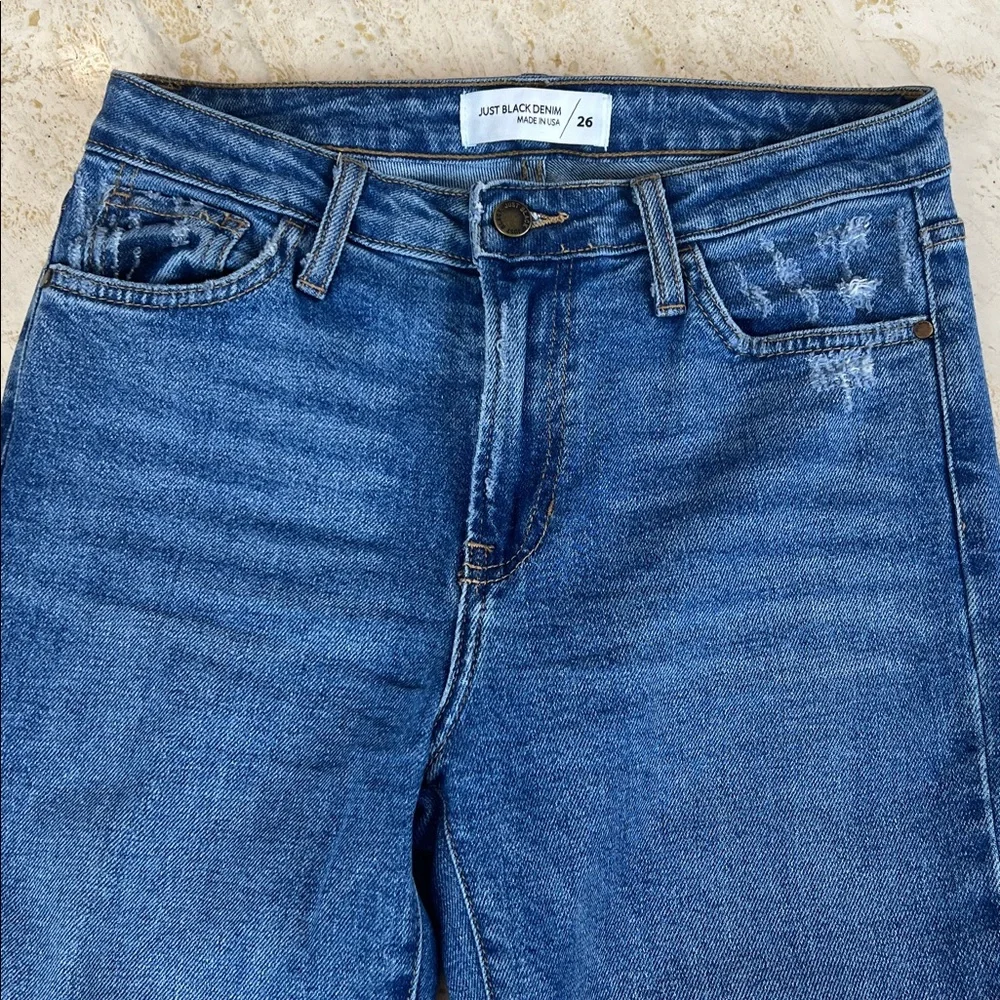 Just Black Denim - The Vintage Straight jeans medium denim women’s 26 - Picture 8 of 13
